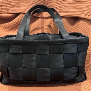 Harveys Black Woven Satchel Tote